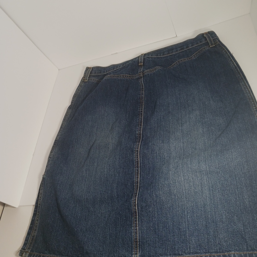 Abercrombie & Fitch Womens Jean Skirt Sz 12 Made In USA - Picture 5 of 13